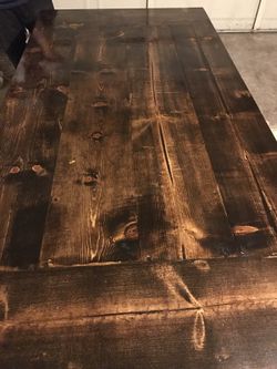 Custom rustic table