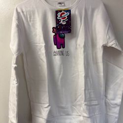 New White Long Leaves Shirt Fits 15-18 Years Old