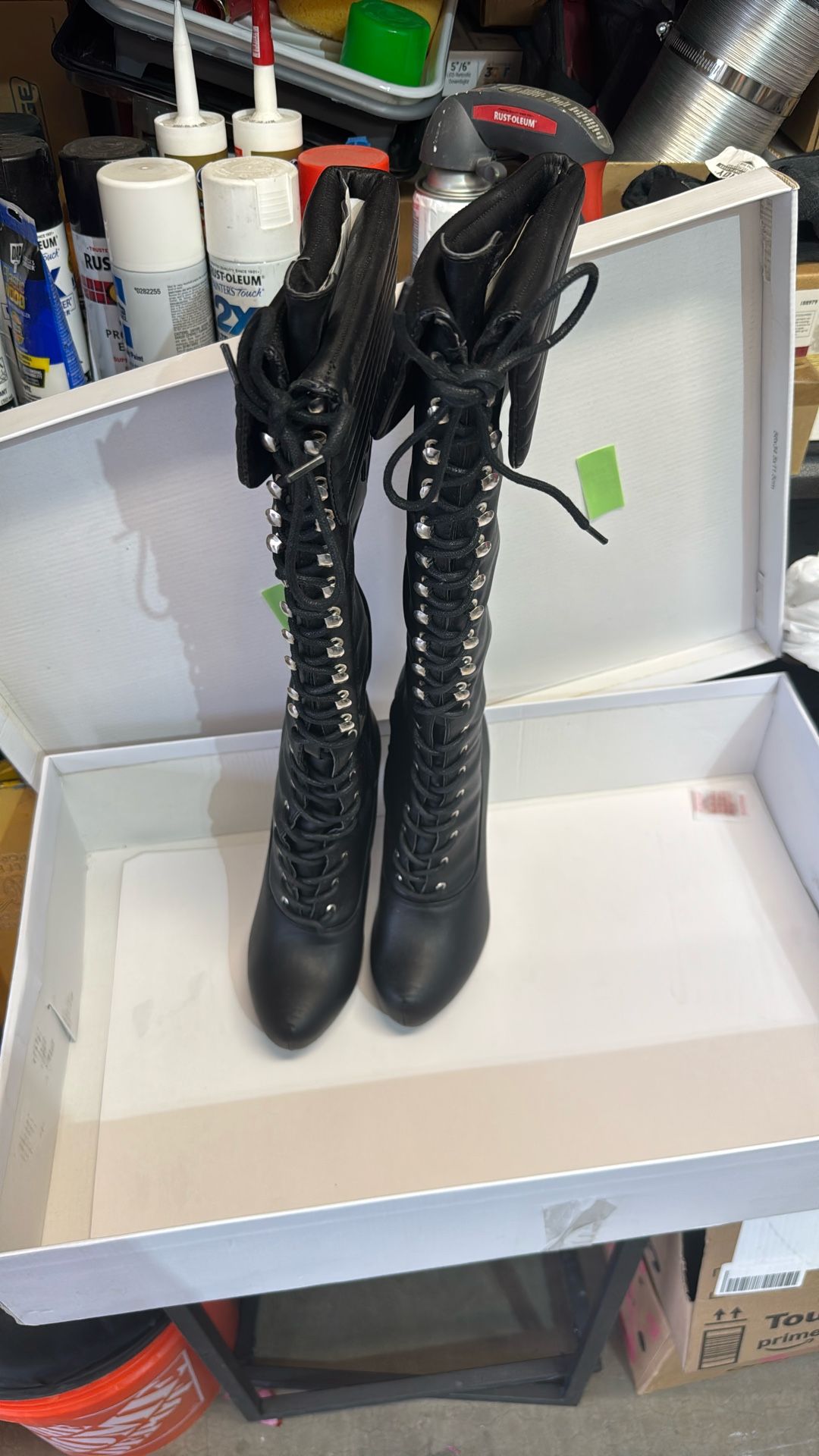 5in Black Over Boots