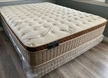 King Organic Cloud Comfort EuroPillow Top 12inch Mattress