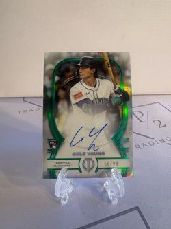 2026 Topps Tribute - Cole Young #TA-CYO Green Tribute Autograph /99 (RC)
