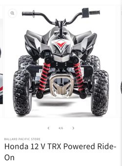 Honda 12 V TRX Powered Ride-On