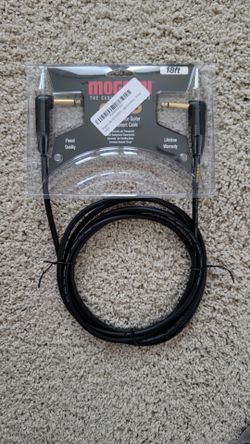 Mogami Gold Instrument RR Right Angle to Right Angle 10 ft Electric Guitar Instrument Cable