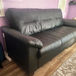 Black Leather Couch