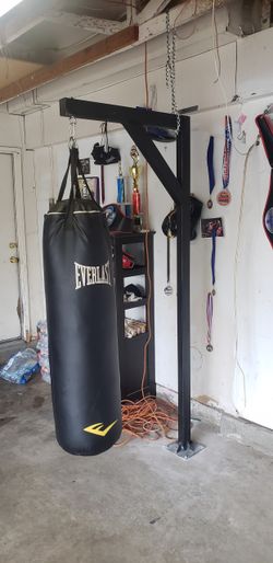 Punching bag stand