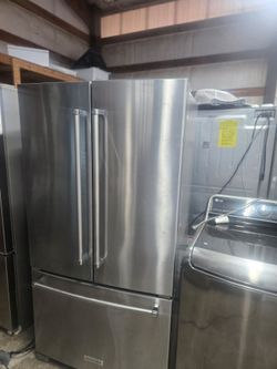Kitchen aid stainless steel fridge