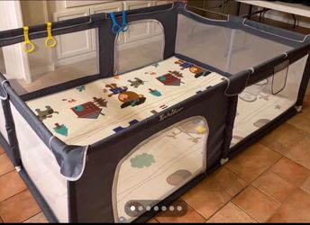 Tahifor Baby Playpen with Play Mat