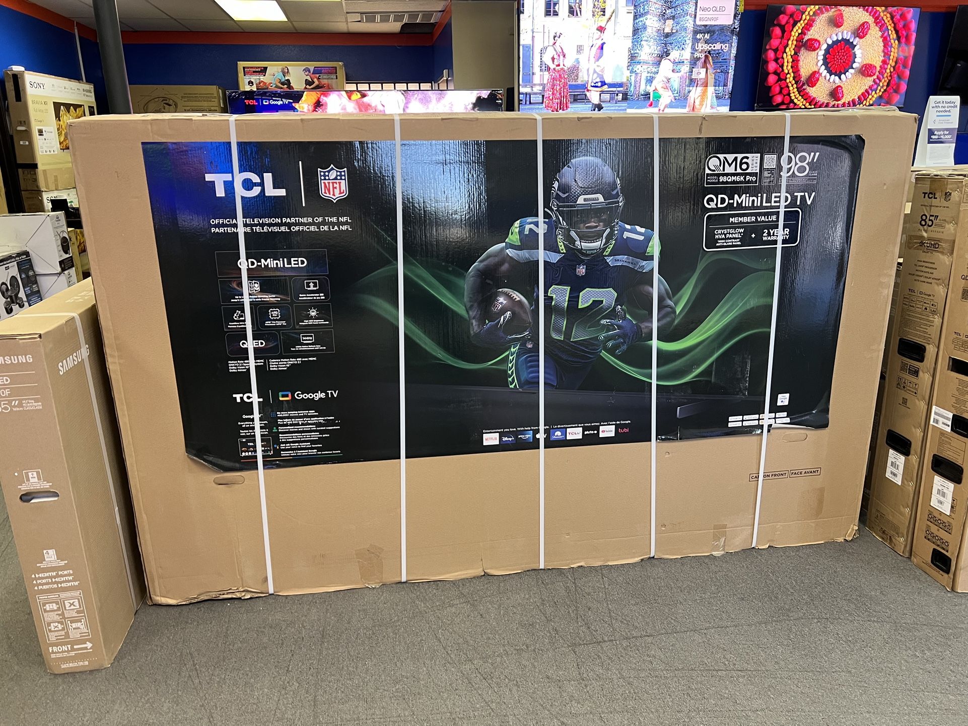 TCL 98” 4K QDMINILED SMART TV