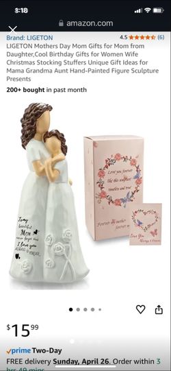 LIGETON Mother and Daughter Figure Sculpture