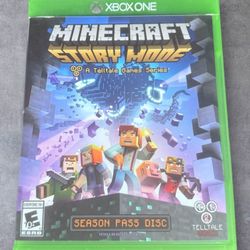Minecraft Story Mode Season Pass Disc Xbox One Telltale Games Tested 2015 CIB 