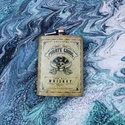 Pirate Grog Shower Mess Whiskey Flask 