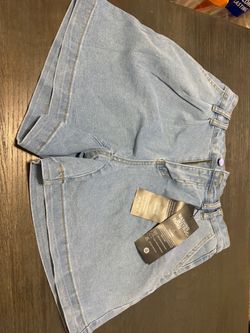 Light Wash Denim Jean Shorts
