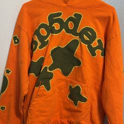 Sp5der Beluga Hoodie Orange Sz. M