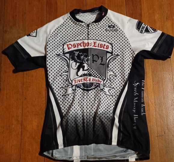 Men's Size Medium Bicycling Cycling Shirt 3 Back Pocket