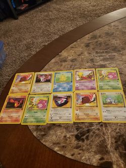 Pokemon Rocket League basic non- holo cards