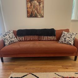 Salmon couch from Urban Supply