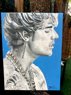 Justin Bieber painting