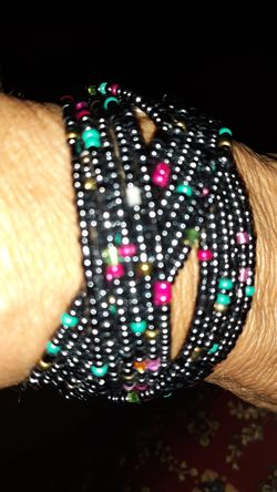 Beaded stretch bracelets