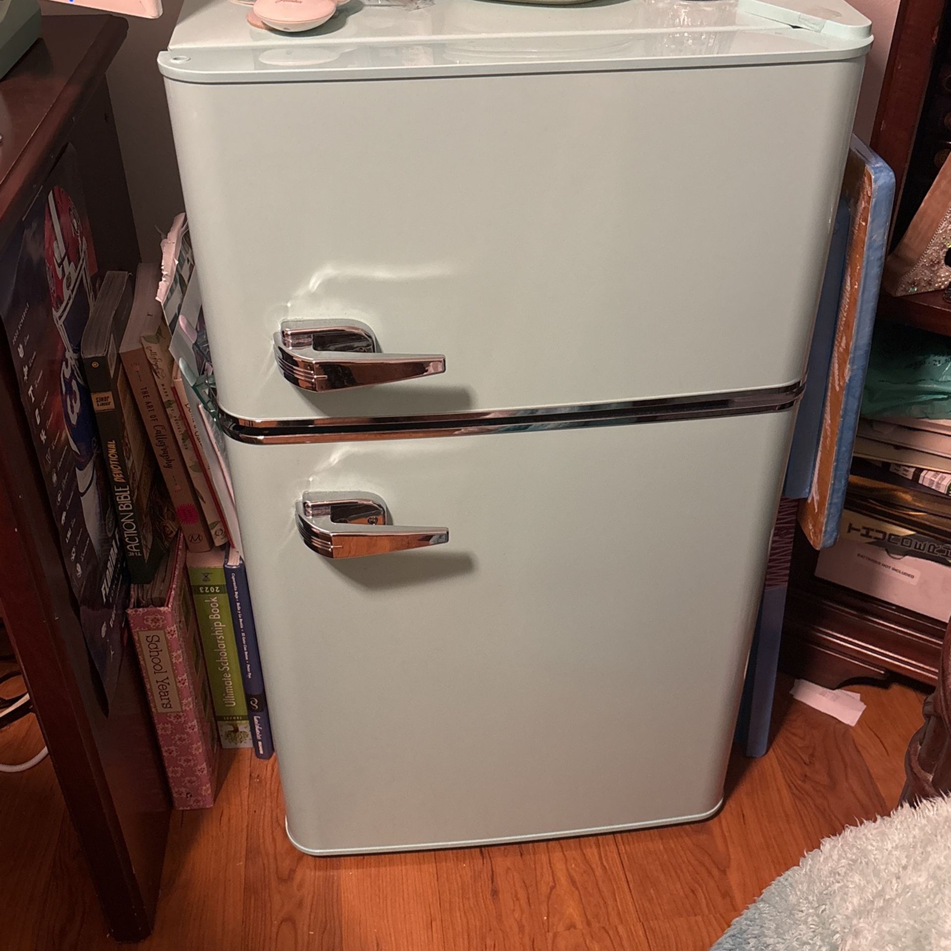 Teal Mint Color Mini Fridge