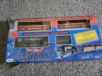 Toy train for christmas decorations