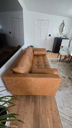 Bismarck Italian leather couch