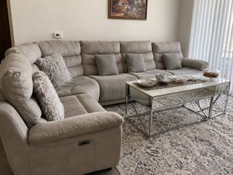 Large Power Reclining Sectional Couch free delivery