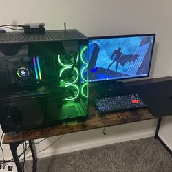 Gaming Mouse+Keyboard+Mousepad+Monitor