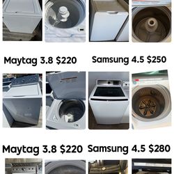 Washer from $220 to $280
