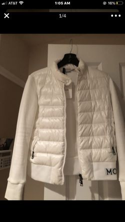 Monclear maglia white jacket