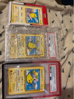 Pocket monster Pikachu cards