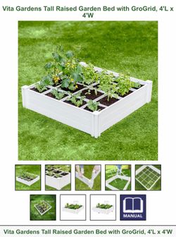 Vita Gardens Raised Garden Beds – Set of 2 – Custom Size for Small Yards