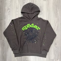 “Slate Grey” OG Web Sp5der Hoodie