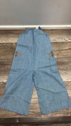 4-5 years organic cotton denim overalls
