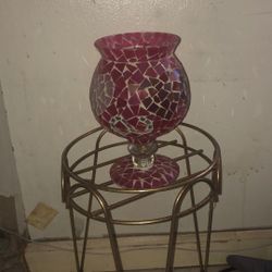 pink mosaic glass 