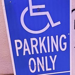 Handicap Metal SIGN 