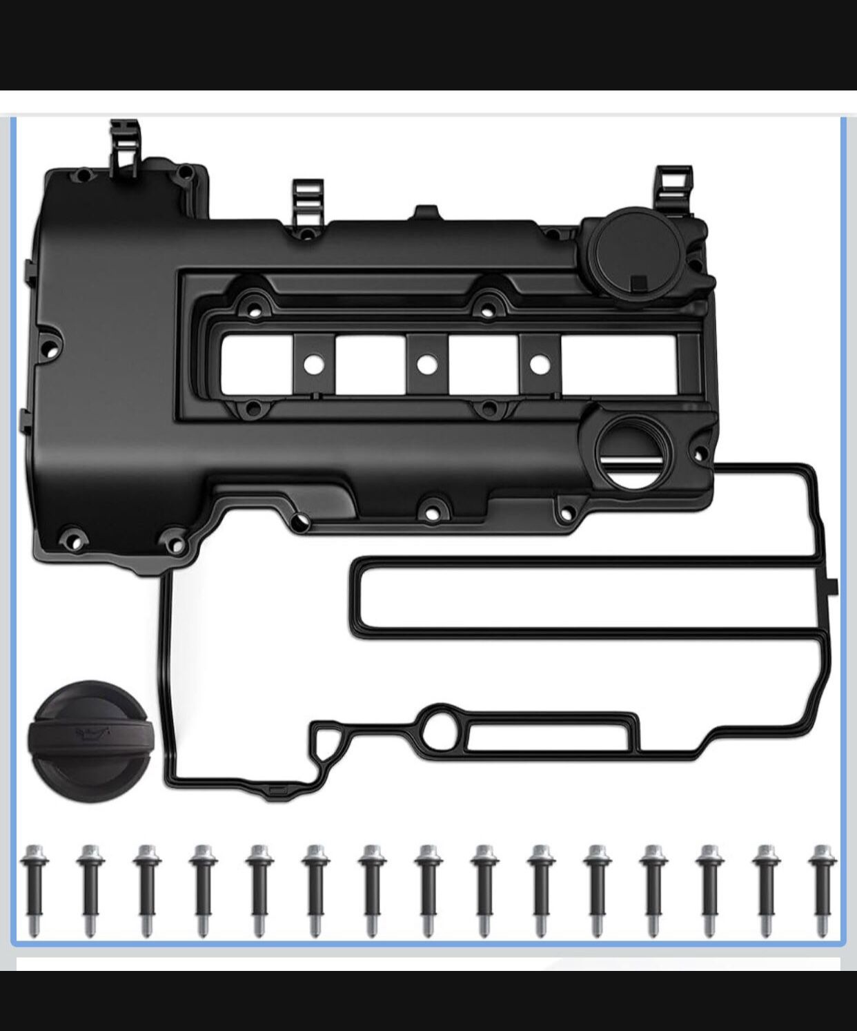 MOSTPLUS Camshaft Valve Cover and Bolts w/Seal Compatible for Buick Encore Chevy Sonic Trax Volt Cruze (contact info removed)3(contact info removed)8