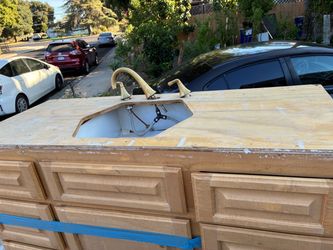 Bathroom Vanity Cabinet with Sink and Faucet