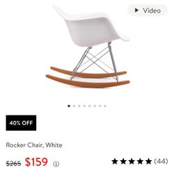 Mcm Hernan Millar Style Bucket Rocking Chair 