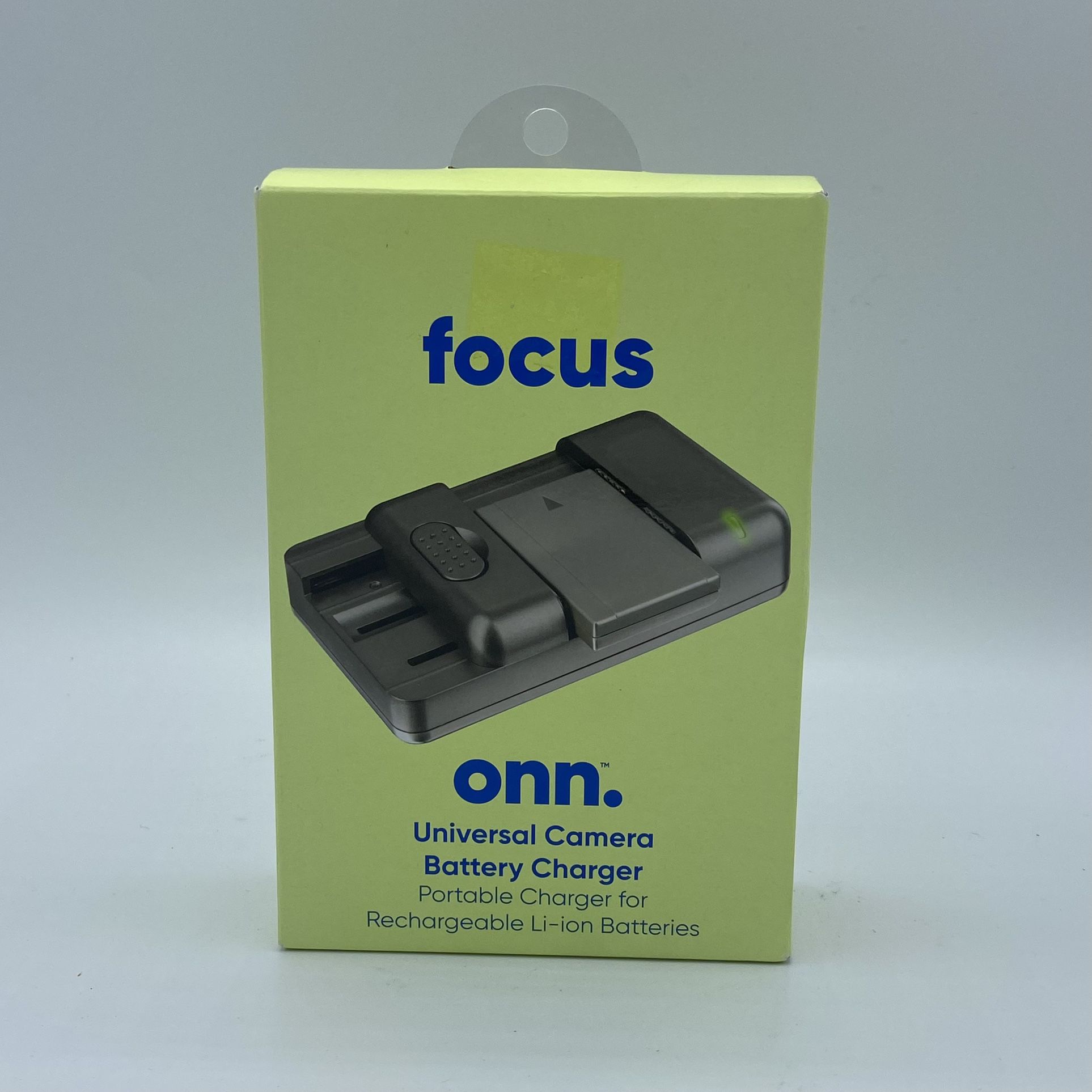 Onn Focus Universal Camera Battery Charger Model 100012672 with Wall & Car Adap