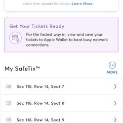 2 Tickets Tonight Game 