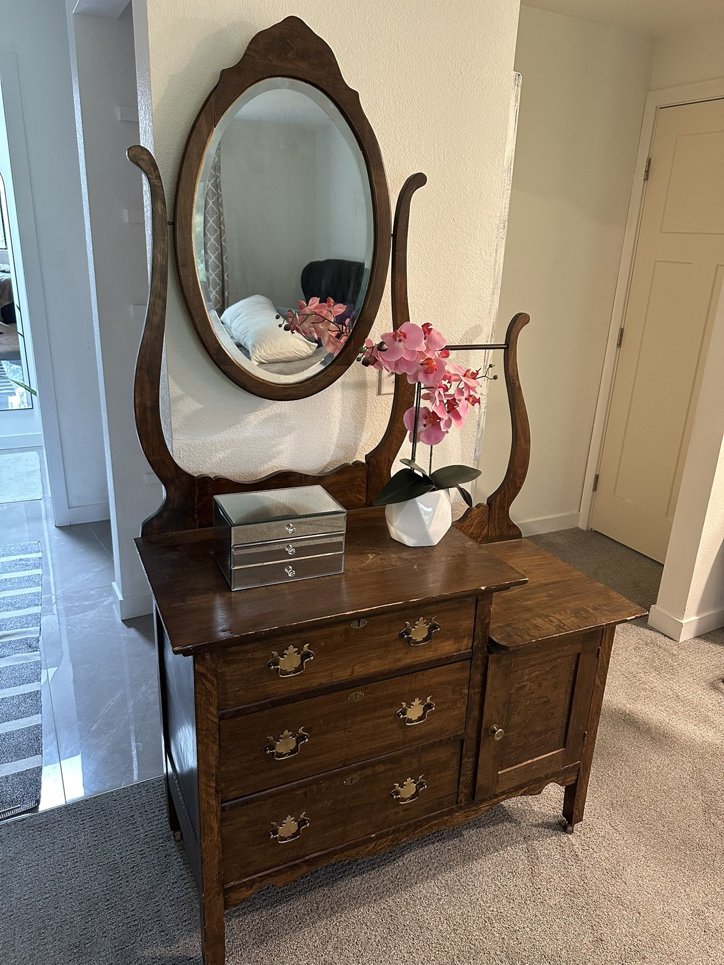 Antique Dresser Feminine And Masculine Lines