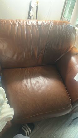 Genuine Italian leather coach