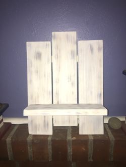 Wood shelves