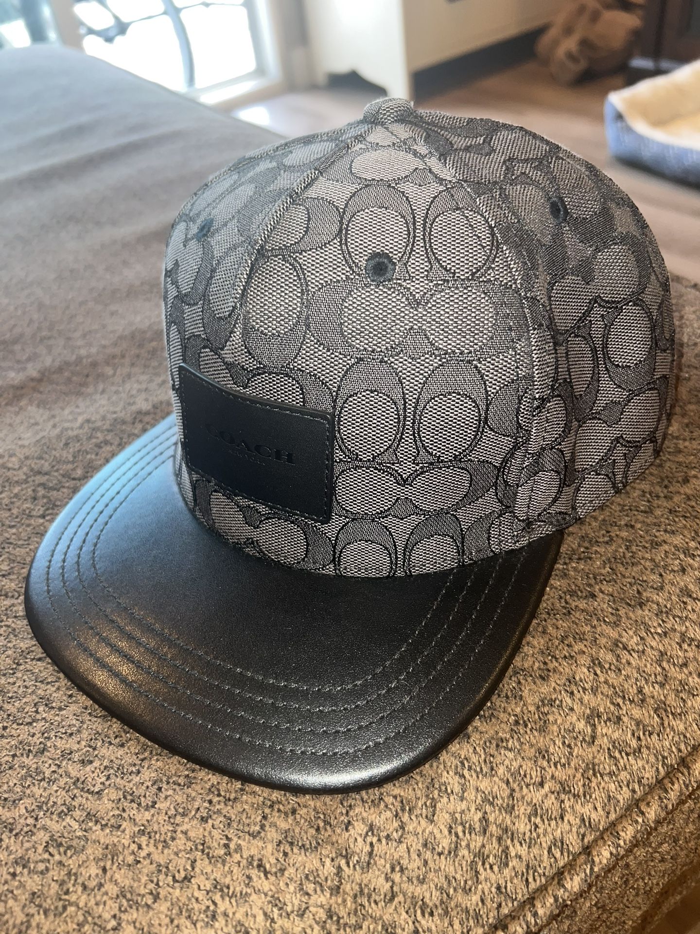 Coach Signature Flat Brim Hat