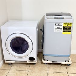 Grey Washer & White Dryer