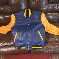 Blue/gold Letterman Jacket