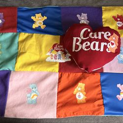 Care Bears Baby quilt and pillow