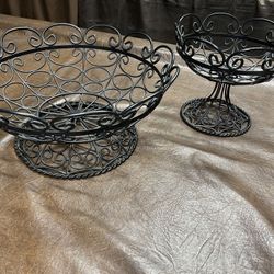 Fruit Bowls - Rod Iron-$35 Set 