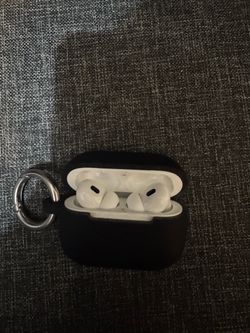 Apple AirPods Pro 2 with Black Silicone Case