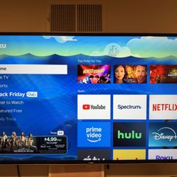 Vizio 55” 4K Ultra HDTV, SMARTCAST, ROKU Included! 